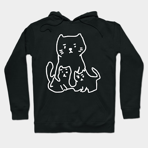 Doodle cat mom Hoodie by NomiCrafts